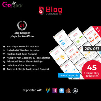 Blog Designer PRO GPL WordPress Plugin