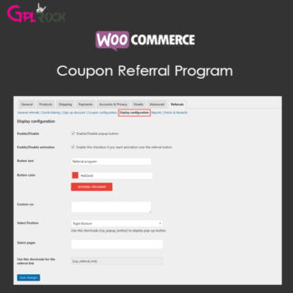 Coupon Referral Program GPL WordPress Plugin